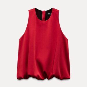 Zara Sleeveless Balloon Top
